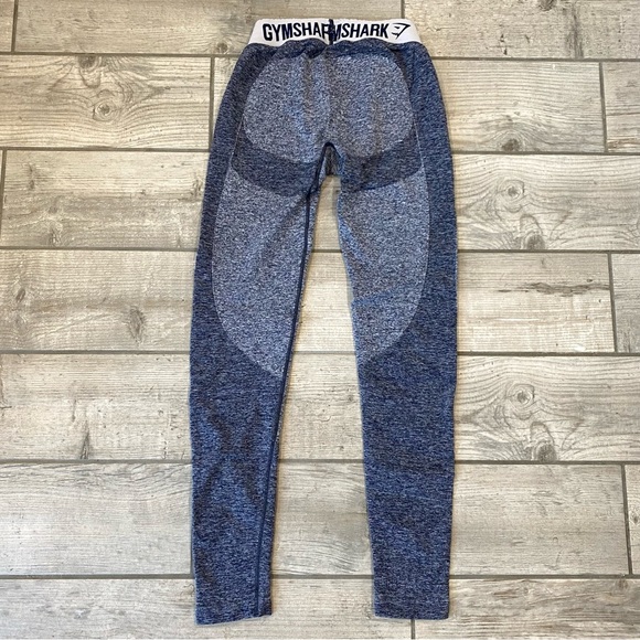 SOLD | Gymshark Flex Leggings Sapphire Blue Marl/Light Grey - Picture 9 of 13